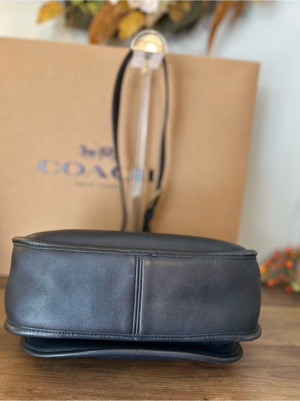 💙 VINTAGE COACH LENOX | NAVY GLOVE-TANNED LEATHER 💙 - Picture 6 of 16